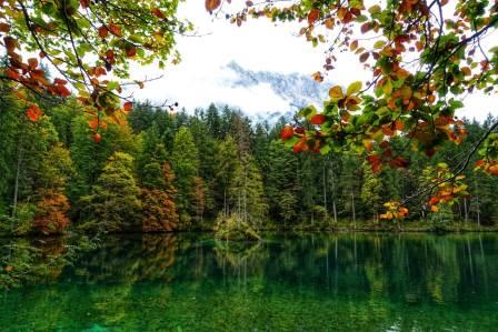 Spiegelung am Badersee